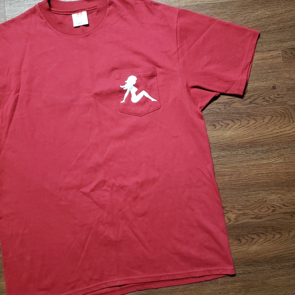 Y2K Vintage Trucker Babe Double Sided L T-Shirt